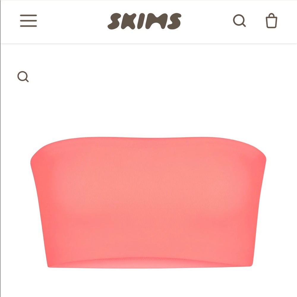 NWT SKIMS Fits Everybody Bandeau in Sorbet